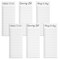 6-Pack Grocery List Magnet Pad for Fridge, To-Do Planner, Things To Buy, Things To Do Shopping Notepad for Locker, Filing Cabinet, Appointment Reminders, Meal Plans (3.5x9 in)